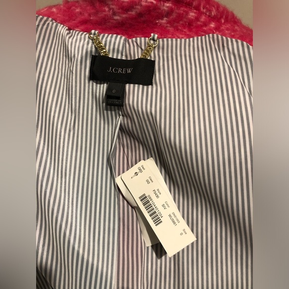 NWT! J. Crew diamond tweed coat - Picture 6 of 6
